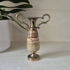 Kleine Messingvase, Onyx