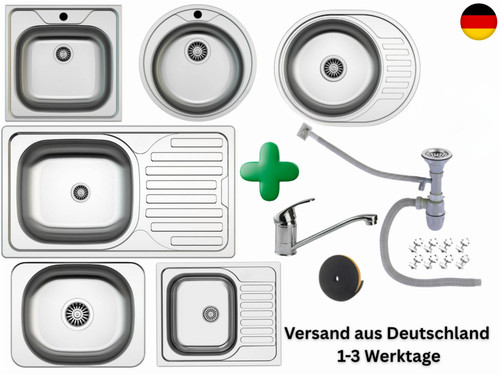 Edelstahl einbauspüle mit - edelstahl,