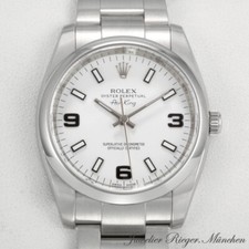 Rolex Airking 34 mm Medium 114200 2013 Edelstahl Automatik Stahl