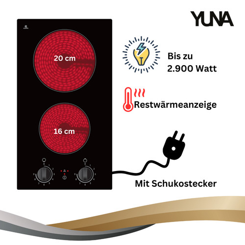 Doppelkochplatte glaskeramik - doppelkochplatte,