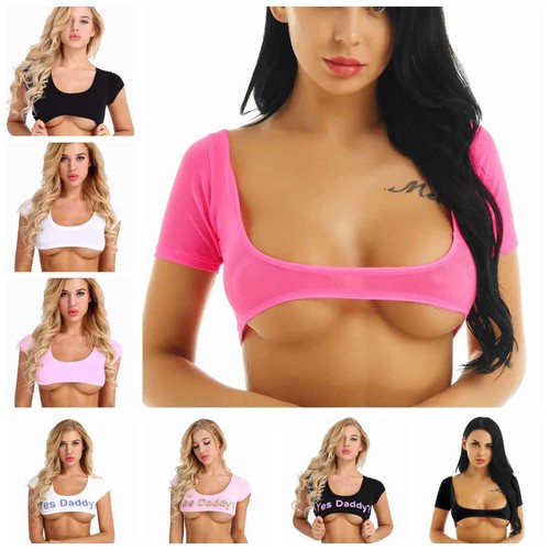 Damen micro bikini top - top, kurzarm