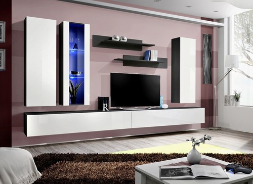 Anbauwand wohnwand wohnzimmer - anbauwand,