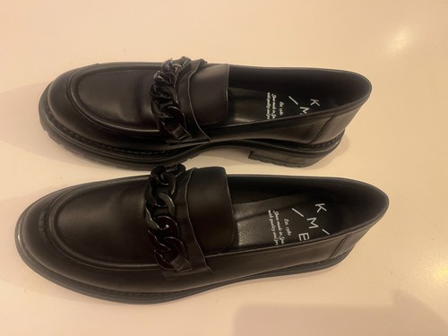 Kmb black chunky leather - black,
