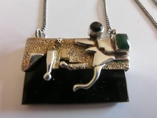 925er Silber -Onyx Schmuck