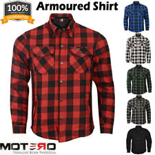 Herren MOTERO Motorrad Motorrad Shirt Jacke ARAMID gefüttert CE Rüstungsschutz
