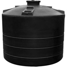 GRAF Regenwasser-Sammeltank Wassertank oberirdisch stehend 4000 L schwarz