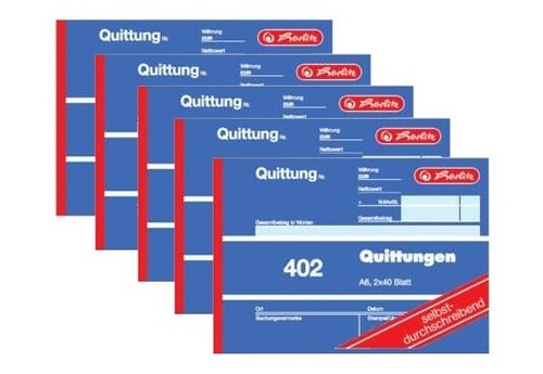 Herlitz 402 quittungsblock - herlitz,