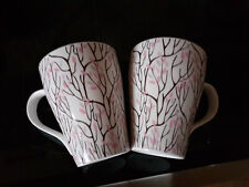 schöne Kaffeetassen Kaffeebecher Kaffeehaferl 2 Stck. stylisch konisch 300ml TOP