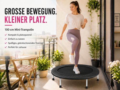 Trampolin 100 schwarz - 100,