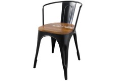 Industrial Stuhl m. Lehne