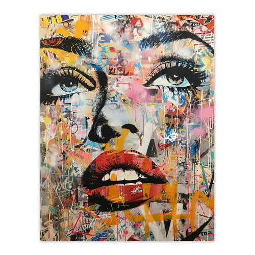 Vintage pop art - pop, portrait