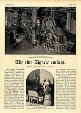 Wie eine Zigarre entsteht In einer Tabakfabrik Kuba-Havanna handgemacht v.1901