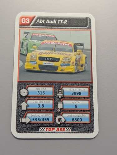 Abt audi einzelkarte - tt-r,