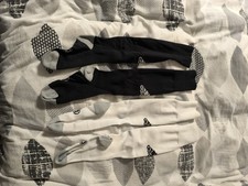 2 Paar adidas Adisock 25 Strumpfstutzen schwarz und weiß Gr. XS (34-36).