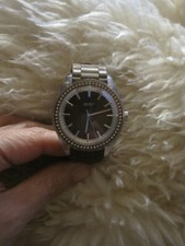 Esprit Uhr, braun, mit Silikonarmband und Strass, neuw.