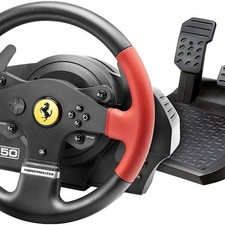 Thrustmaster T150 Ferrari Force Feedback Lenkrad, 2PEDALSET, PS3/PS4/PC SEHR GUT