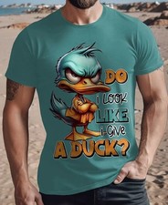 T-Shirt,Gr. XXL,Grafikdruck - Stylischer Ente,Grün