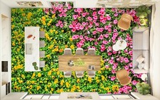 3D Blumenfeld 700 Fußboden