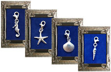 CHARM ANHÄNGER MUSCHEL SEESTERN SEEPFERDCHEN ECHT 925er SILBER für ARMBAND+KETTE