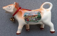 Porzellan Kuh mit Glöckchen