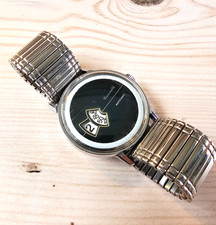 Vintage Caravelle Antichoc Jump Hour Handaufzug Panda Dial Uhr - 34mm