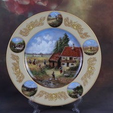 Vintage Porzellan Teller, Seltmann Weiden, Jahresteller "Kornernte", Bavaria