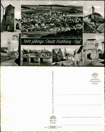 Ansichtskarte nabburg - ansichtskarte,