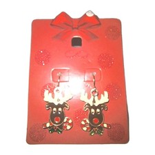 Ohrhänger "Elch", Metall emailliert