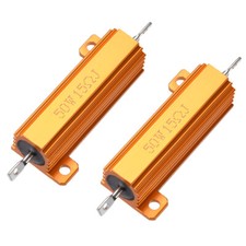 2Stk 50 Watt 15 Ohm 5%