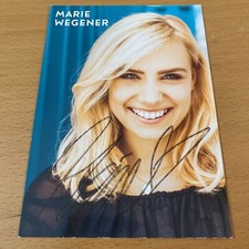 * Autogrammkarte von Marie