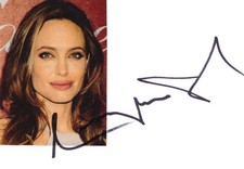 Angelina jolie autogramm - jolie,