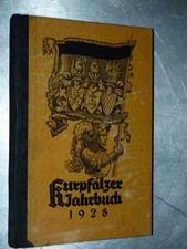 Kurpfälzer Jahrbuch 1928 original antik Buch gebunden Kurpfalz