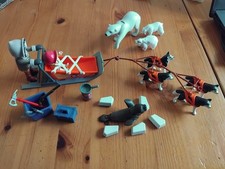 Playmobil 3466 Eskimos mit Kajak, Hundeschlitten und Eisbären
