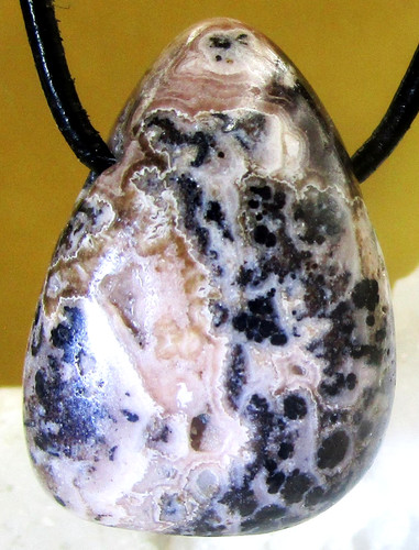 Rhodochrosit trommelstein - rhodochrosit,