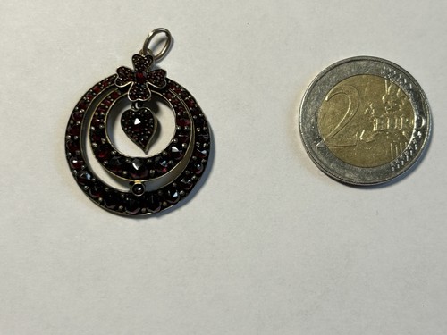 Vintage granat anhänger - granat,