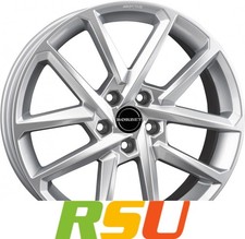 4x Borbet N crystal silver 8x18" ET50 LK5 112 ML 57.1 Alufelgen 18 Zoll