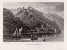 Kamp-Bornhofen Original Stahlstich Frommel & Winkles 1840