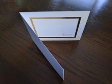 50 Stück, weiße Karte Foto Ordner Bilderrahmen Goldbohrer für 6x4" 15x10cm