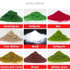 3mm,5mm Statische Grasfasern Modellbau Landschaftsbau 21 Farbe 30g/180g/500g DIY