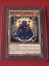KONAMI YO-GI-OH TCG Karte SUDA-DE004 ARKANE MACHT V - DER HIEROPHANT 1.Auflage
