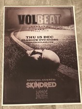 VOLBEAT CONCERT POSTER +