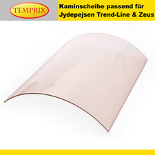 Kaminglas gebogen für