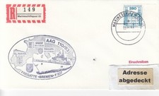 F 207 Fregatte BREMEN, Bundesmarine, Schiffspost, Einschreiben mit MSP05-1983