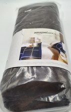  Spannbetttuch Jersey 180 x 200 cm Braun Macchiato BJBMA180X200 Amazon Basics