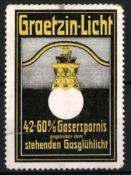Reklamemarke graetzin licht - reklamemarke, graetzin-licht