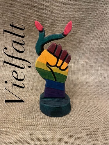 Regenbogen deko aus altholz - regenbogen,