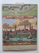 Hamburg Karte v. 1686 Stadtansicht Stadtplan Alster Jungfernstieg St.Pauli 65x52