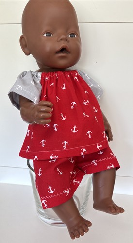 Niedliche puppenkleidung 43cm - puppenkleidung,