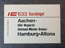 Zuglaufschild IC 633