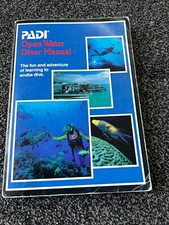 PADI Open Water Diver Manual  1988  PAPERBACK 80'S